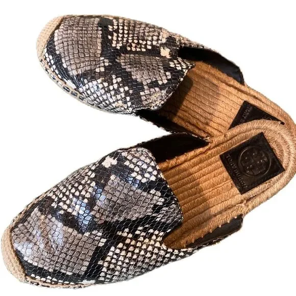 TORY BURCH Snakeskin Espadrilles